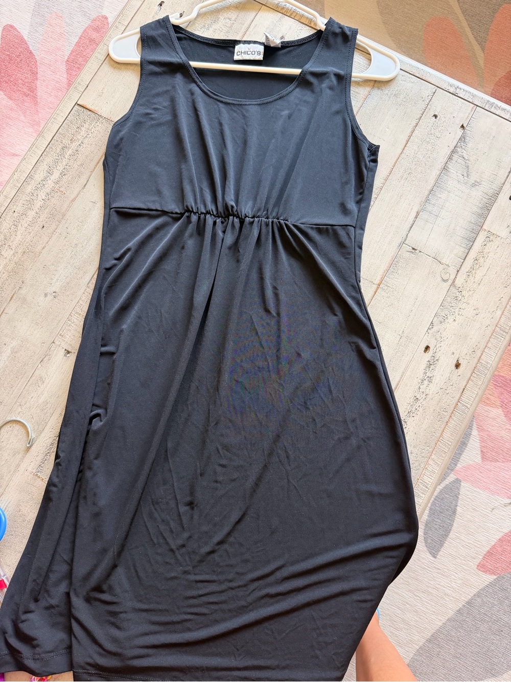 Black sleeveless top by Chico's
